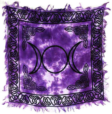 Violet Triple Moon Altar Cloth - Hello Violet